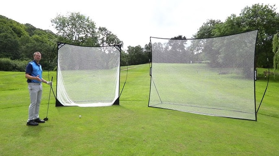 golf hitting net vs driving range