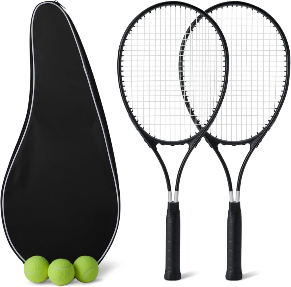 Amazon Basics Tennis Racket Set with Overgrips