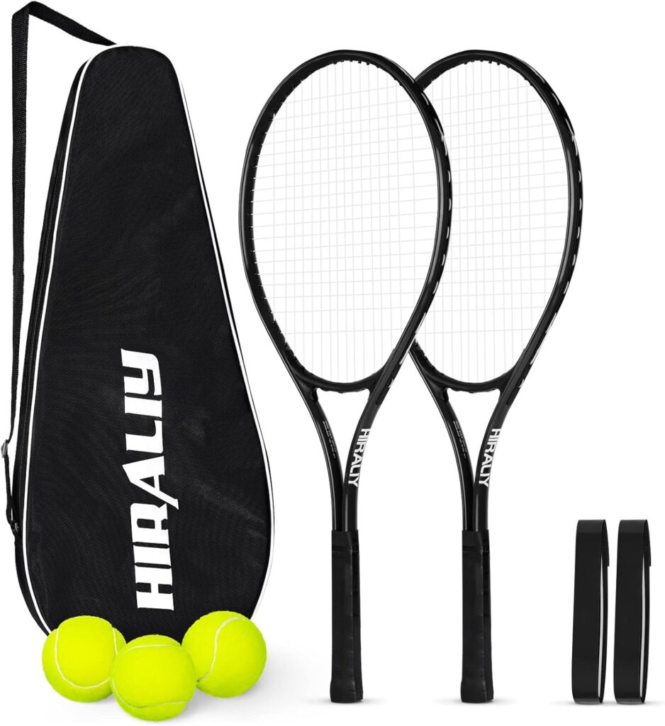 HIRALIY Tennis Rackets Set for Recreational Beginners